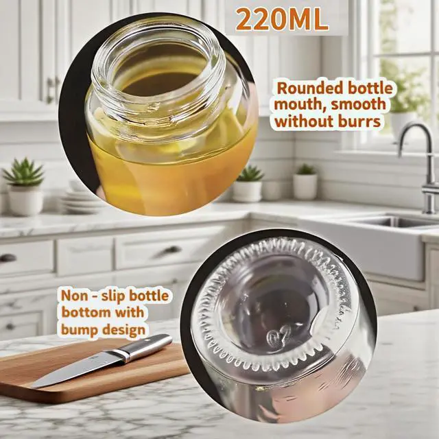 Alt view image 5 of 7 - Olive Oil Sprayer for Cooking, 220ml Glass Oil Dispenser for Kitchen Gadgets, Food Grade Premium Spray Bottle, Continuous Spray with Portion Control, for Salad, Frying, BBQ (Black)