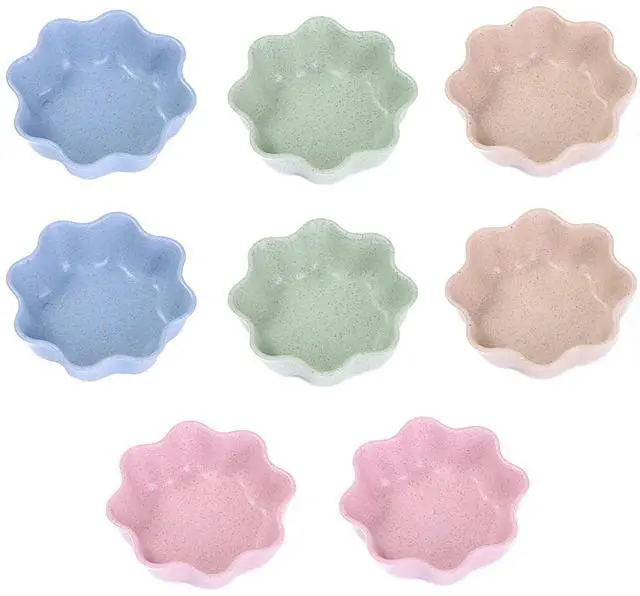 Main image of Soy Sauce Dish, 8 Pcs Small Dipping Bowls, Wheat Straw Seasoning Plates for Sushi Side Dishes, Mini Appetizer Plates, Dip Bowls, Small Sauce Bowl Dishes