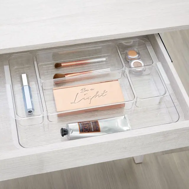 Alt view image 5 of 6 - Expandable Makeup Drawer Organizer, Clear