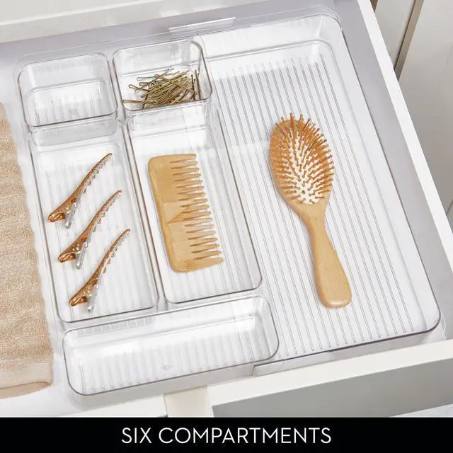 Alt view image 4 of 6 - Expandable Makeup Drawer Organizer, Clear