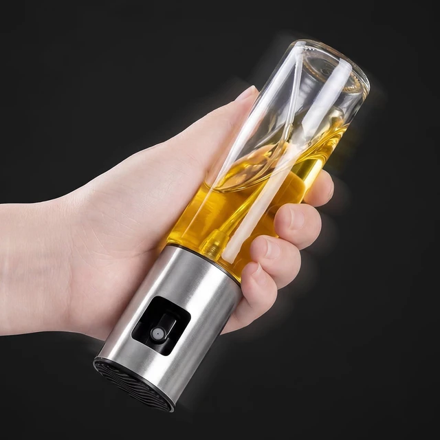 Alt view image 7 of 7 - 4 Pack 100ml Glass Olive Oil Sprayer with Scale & 4 Label Stickers, Refillable Fine Mist Oil Dispenser for Air Fryer, Salad, Baking, Grilling, Frying