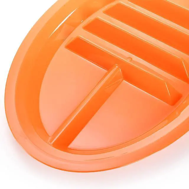 Alt view image 4 of 7 - 10 Pack Plastic Taco Plates for Party, Large Taco Holder with 2 Dipping Areas, Stand Up Divider for 3 Tacos, BPA Free, Dishwasher Safe, Colorful