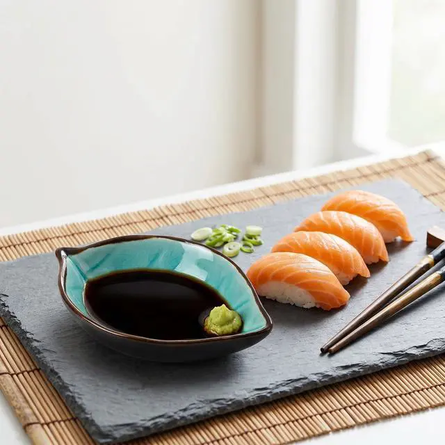 Alt view image 2 of 7 - 12 Pack Ceramic Soy Sauce Dish, 4 Inch 2 Oz Leaf Shape Small Sauce Dish Salsa Dipping Bowls for Charcuterie Board, Taco, Party, Mini Pinch Bowl for Sushi Oil Vinegar Ketchup Paste Jam