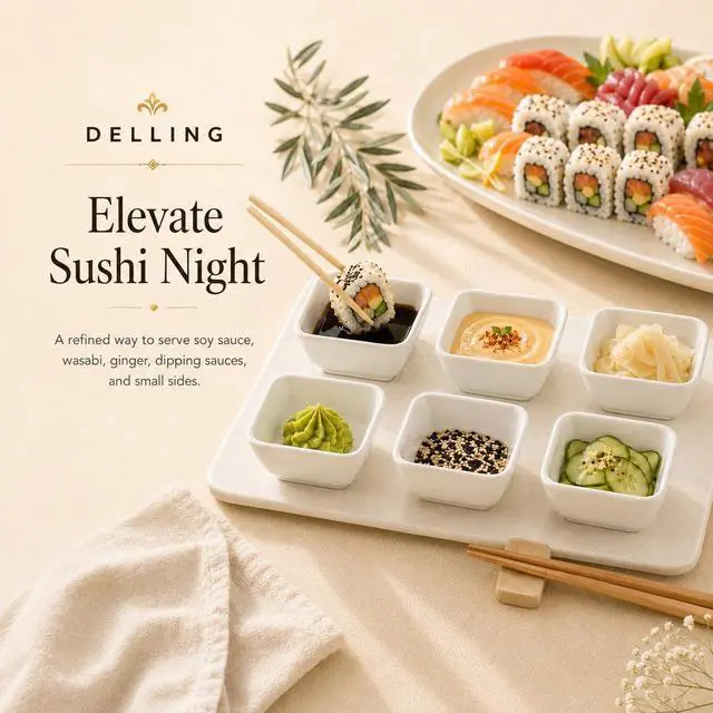 Alt view image 4 of 6 - 3 Oz Ceramic Dipping Bowls Set of 6, Porcelain Soy Sauce Dish - White Dip Bowls for Charcuterie Board Cups, Small Sauce Cups for Condiment Ketchup BBQ, Dipping Sauce Cups Dishwasher Safe