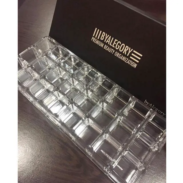 Alt view image 5 of 7 - Premium Beauty Organization Acrylic Lipstick Organizer & Beauty Container 24 Space Storage (Clear)