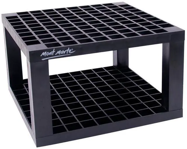 Alt view image 3 of 7 - 96 Hole Plastic Pencil & Brush Holder for Paint Brushes, Pencils, Markers, Pens and Modeling Tools. Provides Excellent Art Studio Organization.