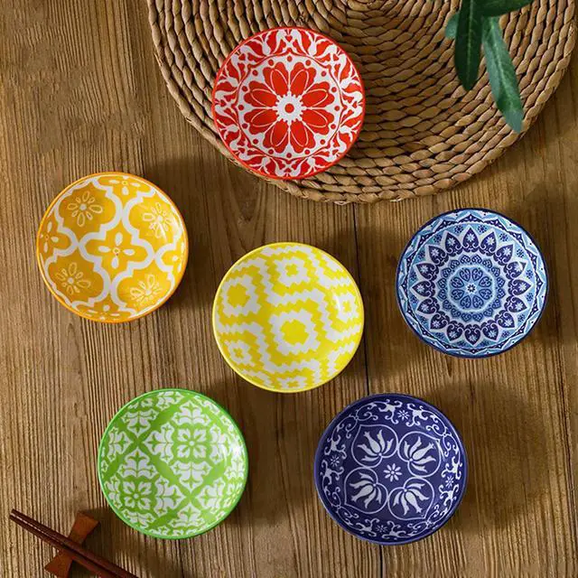 Alt view image 6 of 6 - 6 Pcs Ceramic Dipping Sauce Bowls, 3 oz Sauce Dishes Soy Sauce Dish,Small Bowl,Sauce Bowl,Sauce Plates Tiny Bowls for Condiments Sushi Dishes Soy Sauces Ketchup Snack Side Dishes - Set of 6