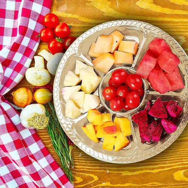Alt view image 5 of 7 - 12 Pack Plastic Appetizer Trays with Lids,Disposable Compartment Serving Platters,6 Sectional Catering Trays for Serving Food
