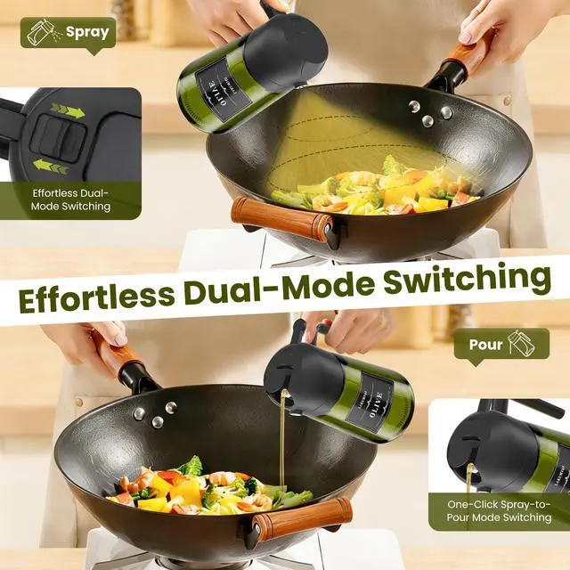 Alt view image 5 of 7 - Oliver Oil Sprayer & Dispenser for Cooking Bottle 16oz Dark Glass Fine Mist