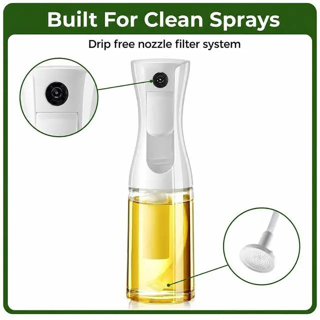 Alt view image 4 of 7 - Oilve Oil Sprayer for Cooking - Glass Bottle Spray - 6.7 fl.oz