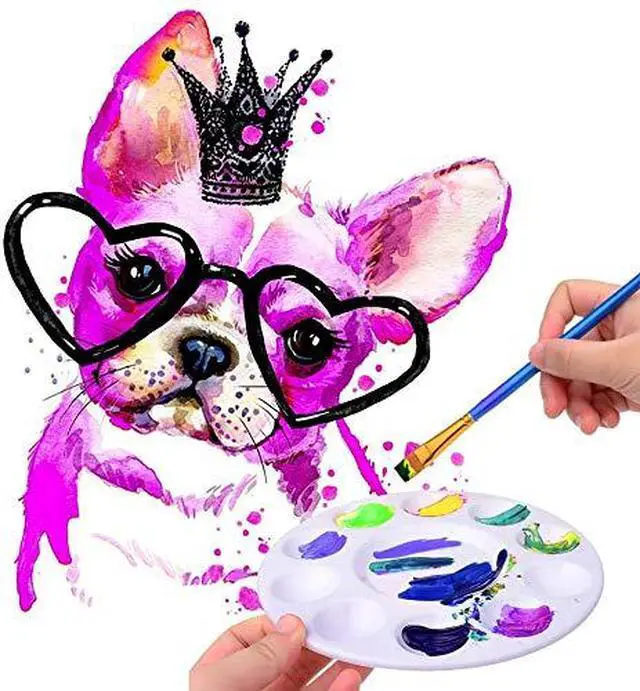 Alt view image 4 of 6 - Paint Tray Palettes, Plastic Paint Pallets for Kids or Students to Paints on School Project or Art Class-12pcs