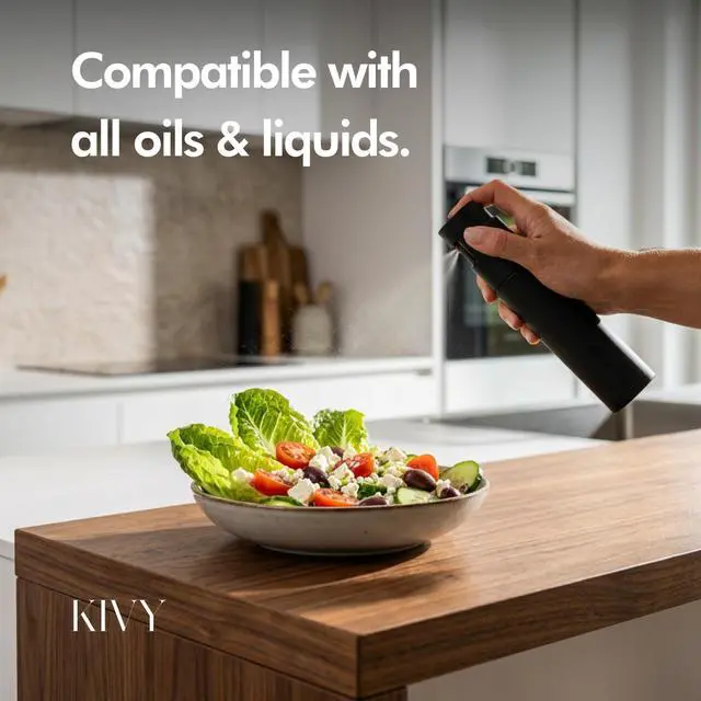 Alt view image 2 of 7 - Glass Oil Sprayer for Cooking Precise Oil & Vinegar Spray Bottle Oil Mister Spray Bottle for Food Includes Funnel Perfect for Cooking & Air Fryer (Brushed Stainless Steel)