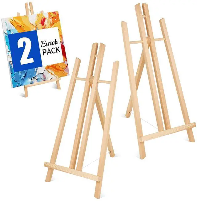 Main image of 2pcs 17 Inch Tabletop Easels, Easel Stand for Painting,Tripod, Painting Party Easel, Kids Student Desktop Easel for Painting,Paint Easel for Canvas Paint