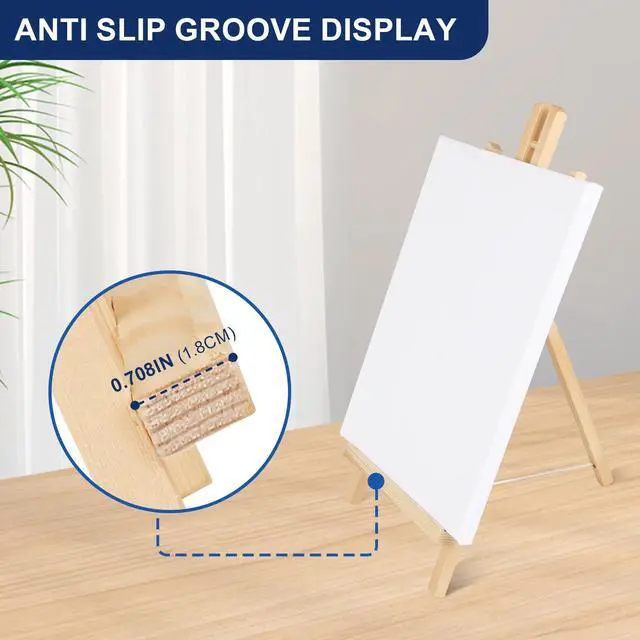 Alt view image 5 of 7 - 2pcs 17 Inch Tabletop Easels, Easel Stand for Painting,Tripod, Painting Party Easel, Kids Student Desktop Easel for Painting,Paint Easel for Canvas Paint