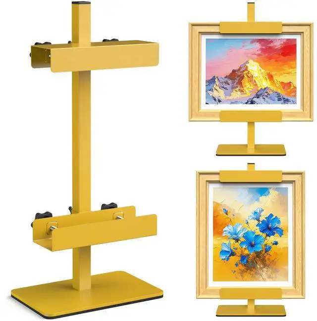 Main image of Tabletop Easel Stand Picture Easels for Display Up to 15.5" H Gold Picture Frame Stand Table Top Easel Metal Picture Easel for Photos, Painting, Artwork, Books (Base: 1.32 lbs)