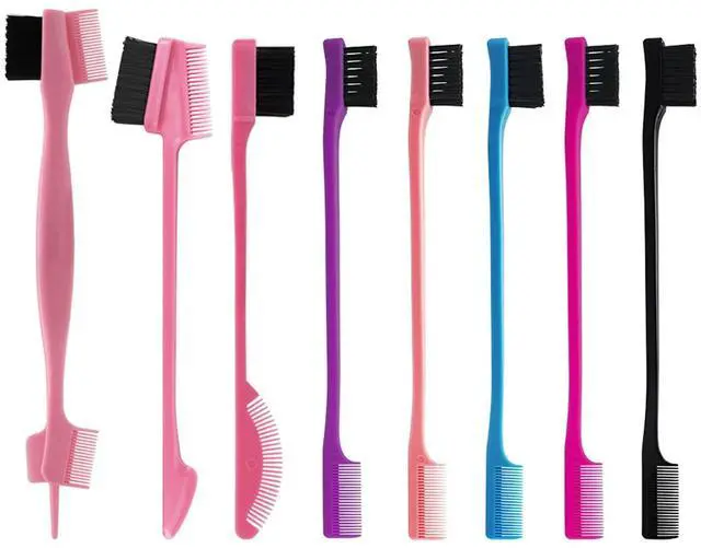 Main image of 8 Pieces Hair Styling Comb Set Edge Control Teasing Brush Hair Comb for Edges & Back Brushing, Combing, Slicking for Women Double Sided Edge Comb for All Hair Styles