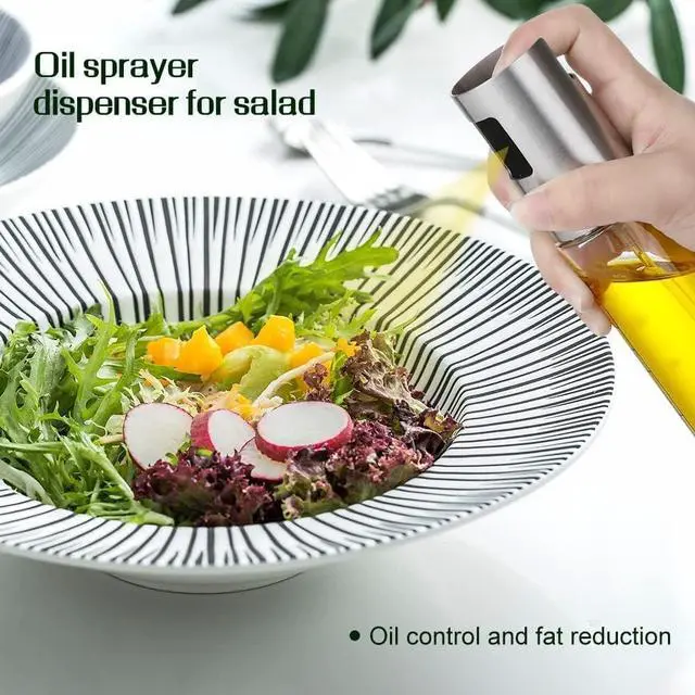 Alt view image 3 of 7 - Oil Sprayer for Cooking, 100ml Olive Oil Sprayer Mister, Oil Spray Bottle for Kitchen, Portable Kitchen Gadget for Air Fryer, Baking, Salad, Grilling, Roasting,Olive Oil Dispenser