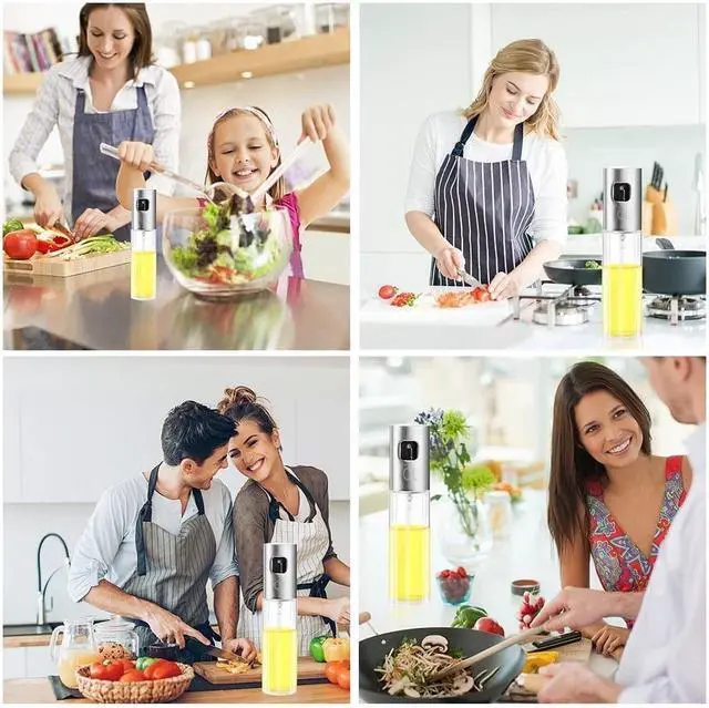 Alt view image 5 of 7 - Oil Sprayer for Cooking, 100ml Olive Oil Sprayer Mister, Oil Spray Bottle for Kitchen, Portable Kitchen Gadget for Air Fryer, Baking, Salad, Grilling, Roasting,Olive Oil Dispenser