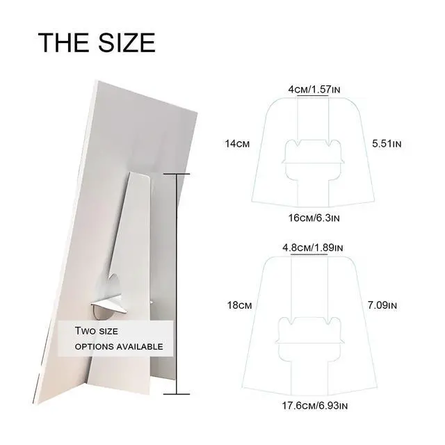 Alt view image 5 of 6 - 20 Pack Poster Stand Self-Stick Cardboard Easel Backs, Easy and Quick Application, 7.1" White Picture Frame and Art Easel Stand for Craft Projects, Posters, Signs and Photos