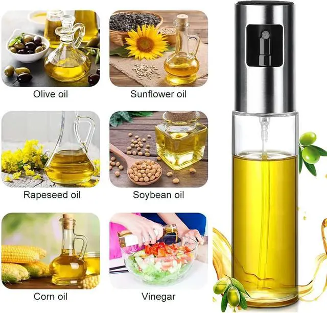 Alt view image 6 of 7 - Oil Sprayer for Cooking, 100ml Olive Oil Sprayer Mister, Oil Spray Bottle for Kitchen, Portable Kitchen Gadget for Air Fryer, Baking, Salad, Grilling, Roasting,Olive Oil Dispenser