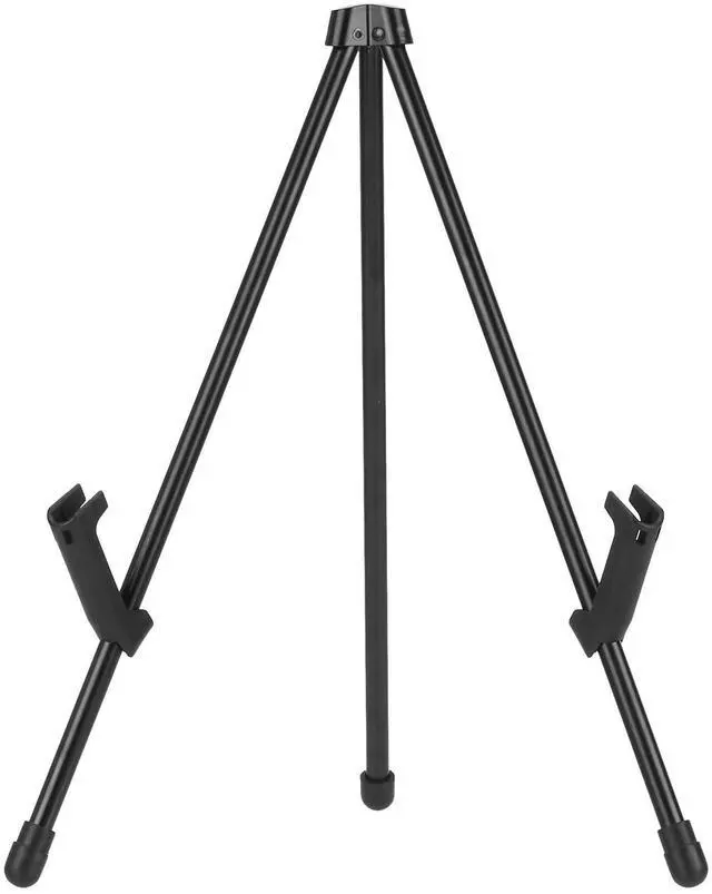 Main image of Tabletop Instant Easel, Black Steel, Portable Tripod for Paintings, Signs, Posters, Adjustable Display