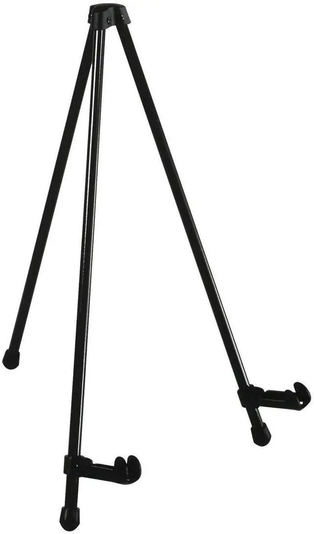 Main image of SD Studio Designs E-Z Tabletop Easel Portable Folding Metal Art Easel for Painting, Drawing, Canvas & Display Lightweight Steel, Black