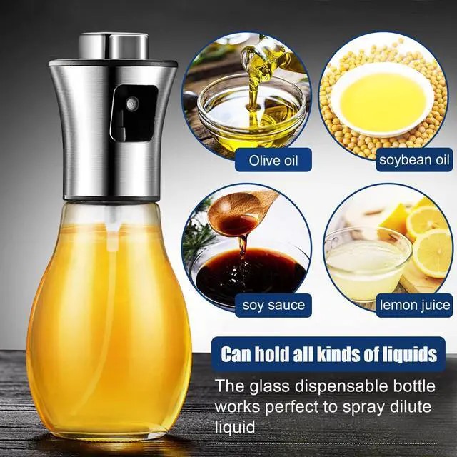Alt view image 5 of 7 - Glass Olive Oil Sprayer for Air Fryer & Grill 1g Precise Oil Control