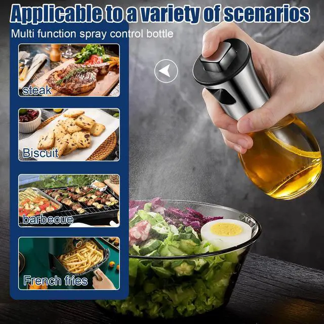 Alt view image 6 of 7 - Glass Olive Oil Sprayer for Air Fryer & Grill 1g Precise Oil Control