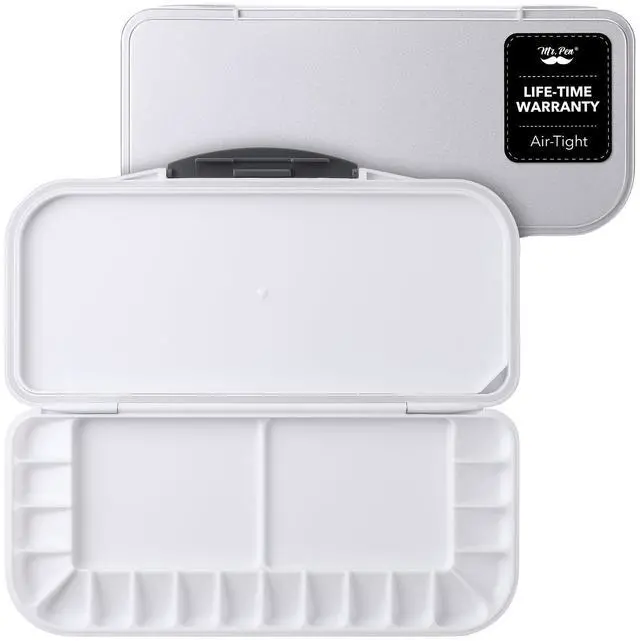 Main image of Airtight Watercolor Palette with Lid, 18 Wells & 2 Mixing Areas