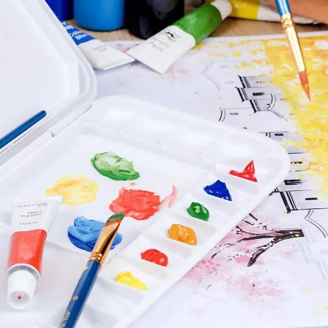 Alt view image 6 of 7 - Airtight Watercolor Palette with Lid, 18 Wells & 2 Mixing Areas