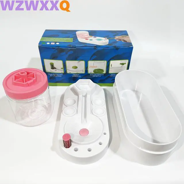 Alt view image 3 of 7 - Upgraded Paint Brush Cleaner Brush Rinser Water Circulation(Pre Assembled), Watercolor/Oil and Water-Based Paint Brush Cleaner Tool, Gift for Adults Artist Beginners