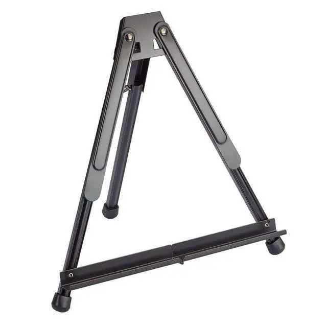 Alt view image 4 of 5 - Adjustable Black Aluminum Table Top Display Easel with Extension Arm Wings -15" to 21" High - Portable Artist Tripod Folding Frame Stand - Holds Canvas, Paintings, Books, Photos, Signs