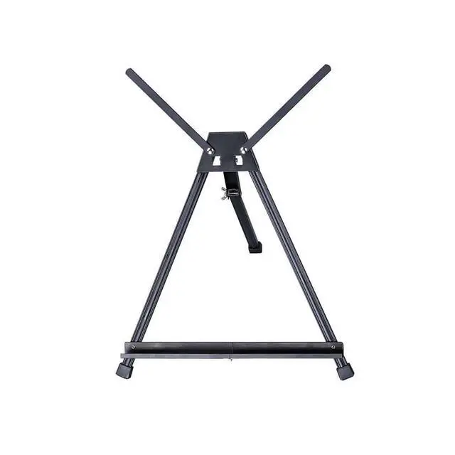 Alt view image 2 of 5 - Adjustable Black Aluminum Table Top Display Easel with Extension Arm Wings -15" to 21" High - Portable Artist Tripod Folding Frame Stand - Holds Canvas, Paintings, Books, Photos, Signs