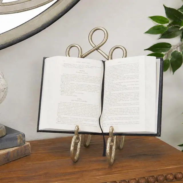 Alt view image 3 of 7 - Metal Display Easel Scroll Tabletop Easel, Display Stand 5" x 8" x 9", Brass