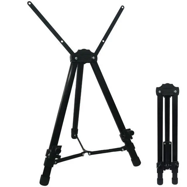 Main image of Table Top Easel Stand for Sign Art Adjustable Portable Sturdy Tripod Artist Easel for Painting and Display - Black Heavy Duty Poster Floor White Board Stand for Canvas Holder Painter and Adults
