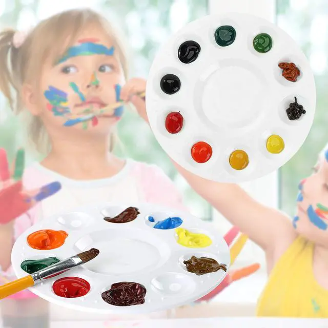 Alt view image 7 of 7 - Round Paint Tray Palettes, 4 Pack