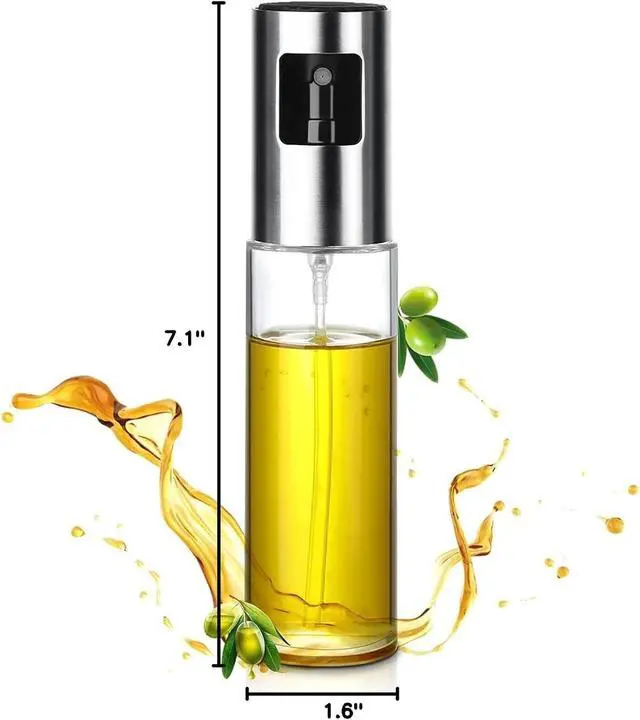 Alt view image 2 of 7 - Oil Sprayer for Cooking, 100ml Olive Oil Sprayer Mister, Oil Spray Bottle for Kitchen, Portable Kitchen Gadget for Air Fryer, Baking, Salad, Grilling, Roasting,Olive Oil Dispenser