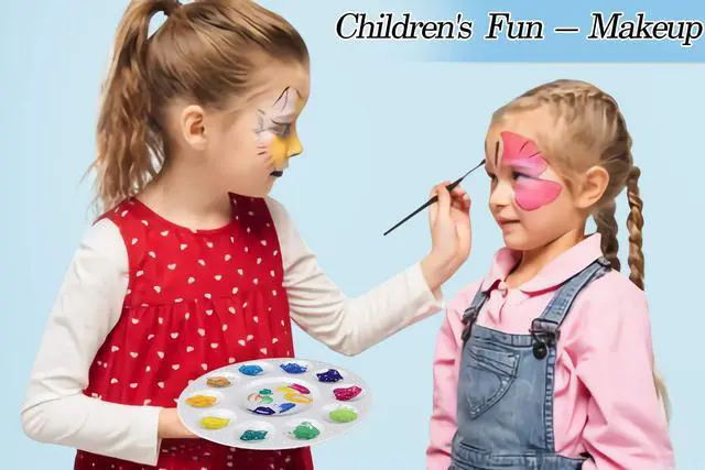 Alt view image 5 of 7 - 4 PCS Paint Palette, INIFUS Paint Pallet for Kids & StudentsPlastic Paint Tray Palettes with 10 Wells,Painting Supplies for Kids