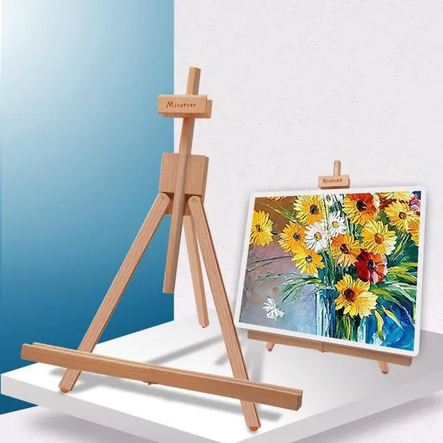 Main image of Painting Easel, A-Frame Wooden Tabletop Easel Display Stand