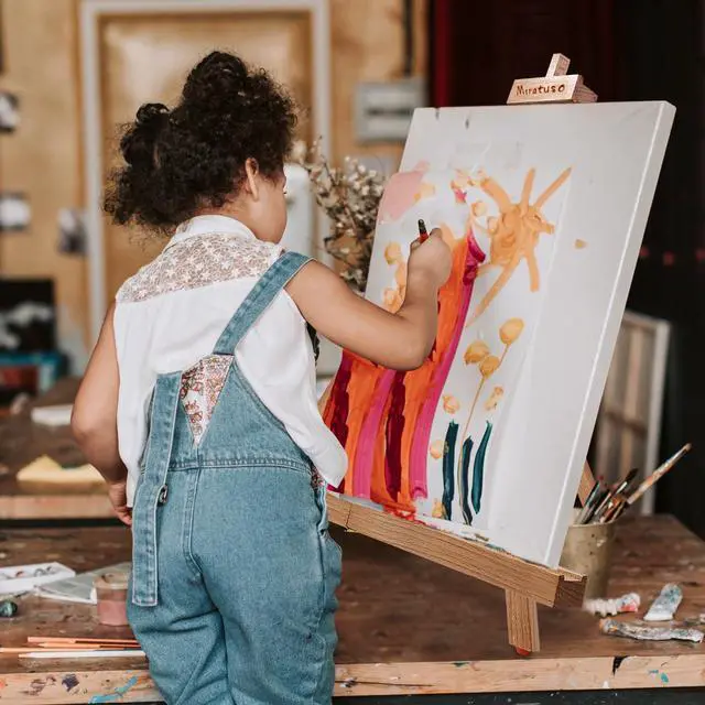 Alt view image 6 of 7 - Painting Easel, A-Frame Wooden Tabletop Easel Display Stand