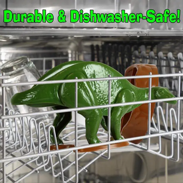 Alt view image 3 of 7 - Nachosaurus Dinosaur Nacho Holder with Dip Bowl Set - Fun Taco Chip Server Tray for Parties, Kids Snacks, Game Day - Novelty Kitchen Serving Dish