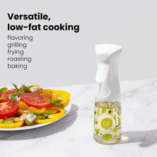 Alt view image 5 of 7 - Oliver Oil Sprayer for cooking, Spray bottle 6oz, Non-Aerosol Refillable Dispenser Oil Mister FS601 Green Vegetable