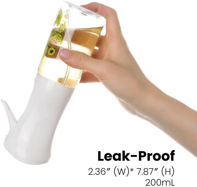 Alt view image 6 of 7 - Oliver Oil Sprayer for cooking, Spray bottle 6oz, Non-Aerosol Refillable Dispenser Oil Mister FS601 Green Vegetable