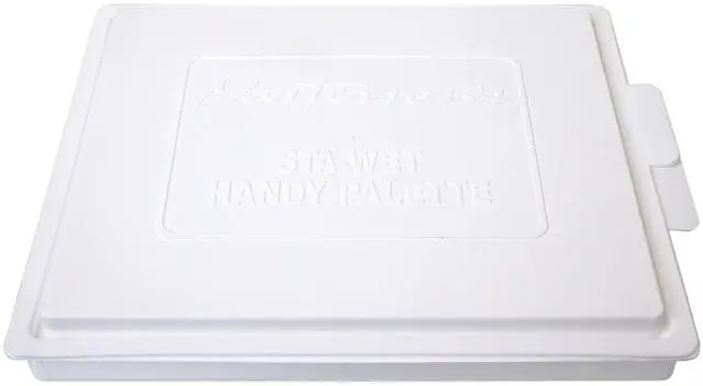 Alt view image 7 of 7 - Sta-Wet Handy Palette Airtight Paint Palette Keeps Paint Fresh for Days, 8.5 by 7 Inches, Made in USA