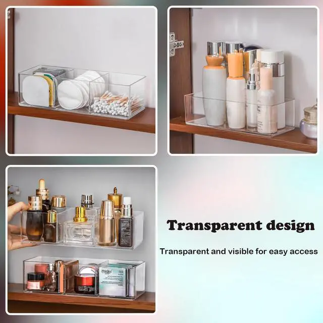 Alt view image 3 of 7 - Acrylic Organizer 4-Piece Makeup Organizer Set
