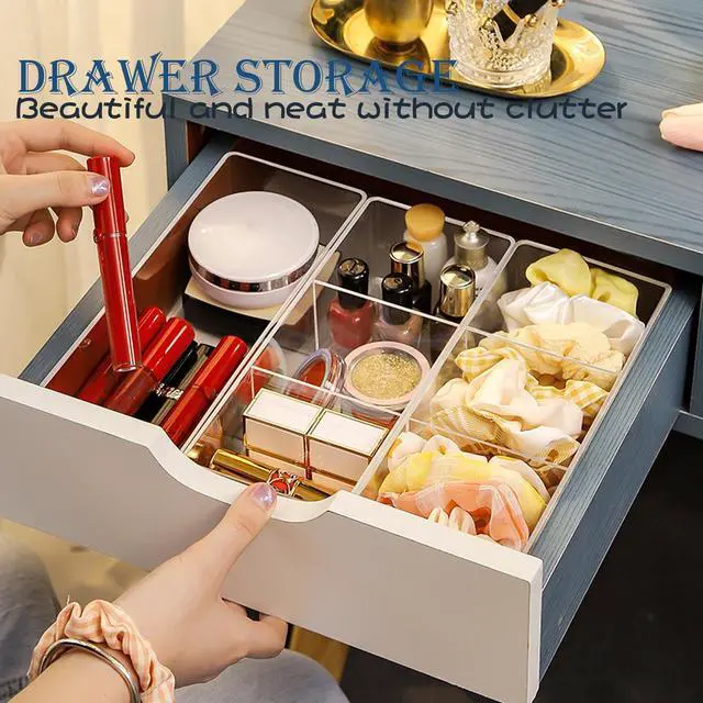 Alt view image 7 of 7 - Acrylic Organizer 4-Piece Makeup Organizer Set