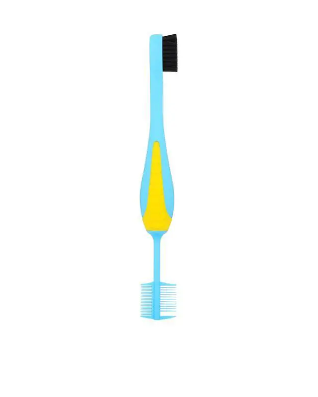 Alt view image 2 of 7 - Styling Tools 3-in-1 Edge Slayer Brush - Smooth and Swoop Flyaways - Define and Design Baby Hairs - For All Curl Types, 1CT