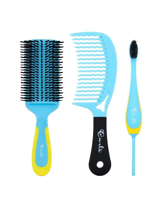 Alt view image 7 of 7 - Styling Tools 3-in-1 Edge Slayer Brush - Smooth and Swoop Flyaways - Define and Design Baby Hairs - For All Curl Types, 1CT