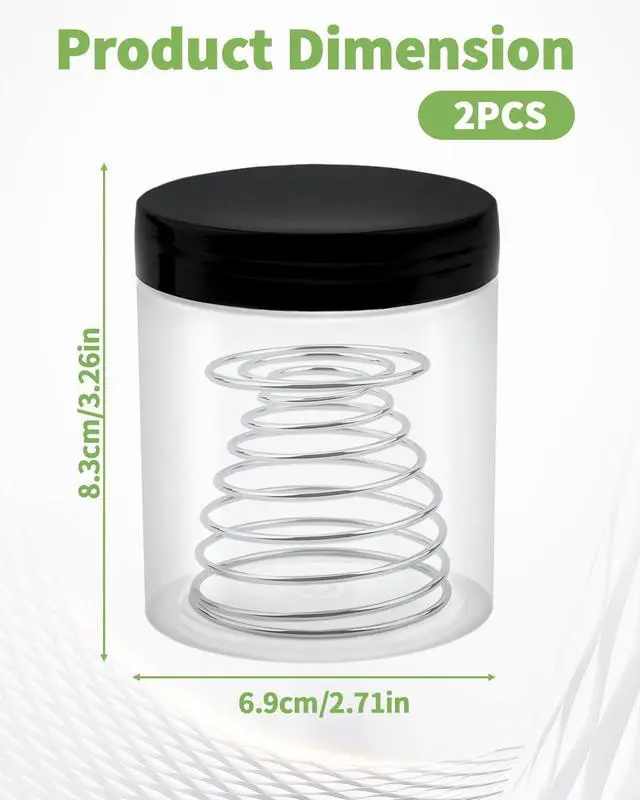 Alt view image 2 of 7 - Paint Brush Cleaner Tool - 2 Pack Brush Cleaning Cup with Removable Spring Coil for Oil, Acrylic, Watercolor Painting Art Supplies