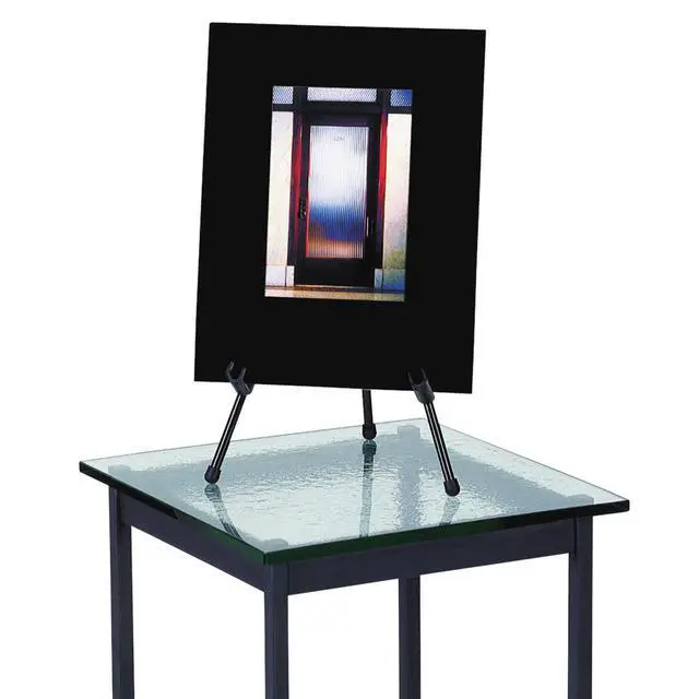 Alt view image 2 of 7 - Easel, Tabletop Instant, 14" High, Supports up to 5 lbs., Portable & Collapsible, Black (28E)
